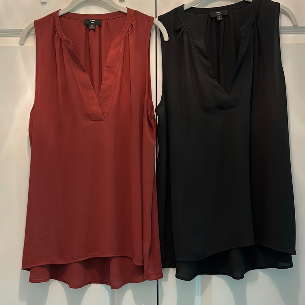 JCrew 365 VNeck sleeveless shell